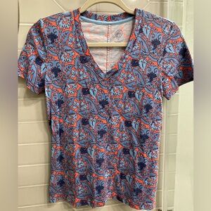 Tory Burch V-neck T-shirt.